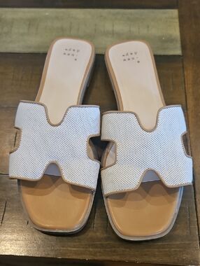 a new say Woven Slide Sandals